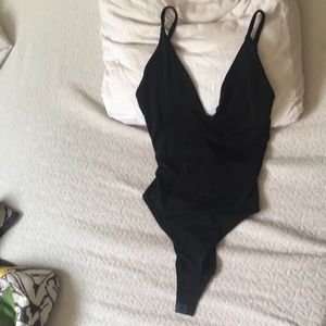 Zara black bodysuit +free lingerie